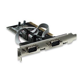 Manhattan Tarjeta PCI Serial, Alámbrico, 0.1 Mbit/s, con 2 puertos DB9 - Envío Gratis