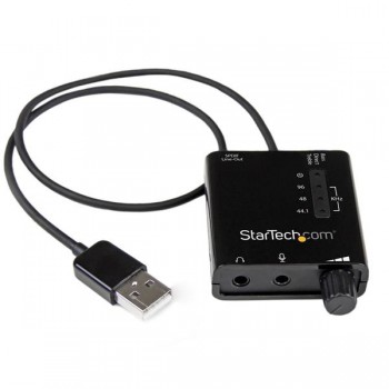 StarTech.com Tarjeta de Sonido Estéreo USB Externa, Adaptador con Salida SPDIF, Negro - Envío Gratis