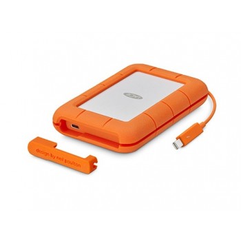 SSD Externo LaCie Rugged Thunderbolt USB-C, 500GB, USB C 2.0, Naranja/Blanco - para Mac/PC - Envío Gratis