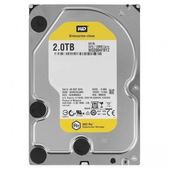 Disco Duro Interno Western Digital WD RE 3.5'', 2TB, SATA III, 6 Gbit/s, 7200RPM, 128MB Cache - para NAS de 6 a 12 Bahías - Enví