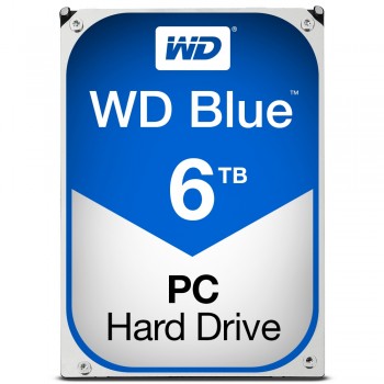 Disco Duro Interno Western Digital Blue 3.5'', 6TB, SATA III, 6 Gbit/s, 5400RPM, 64MB - Envío Gratis