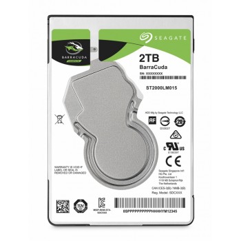 Disco Duro para Laptop Seagate BarraCuda 2.5'', 2TB, SATA III, 5400rpm, 128MB Cache - Envío Gratis